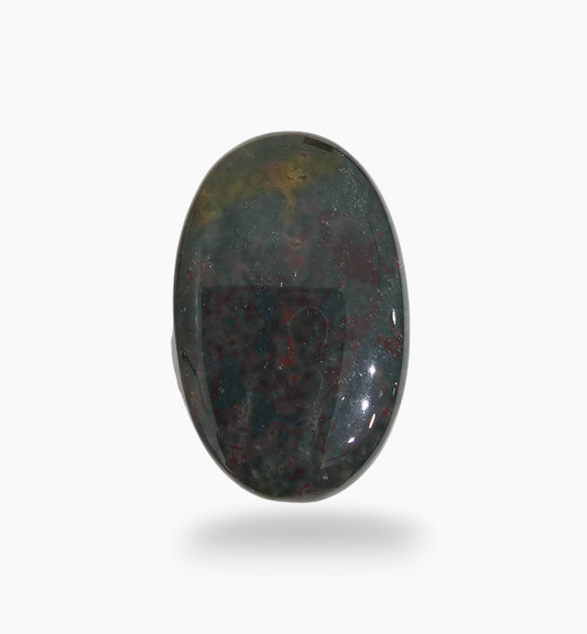 Natural Bloodstone 70.78 Carats Oval Cabochon Shape Size 40.4X20.7mm