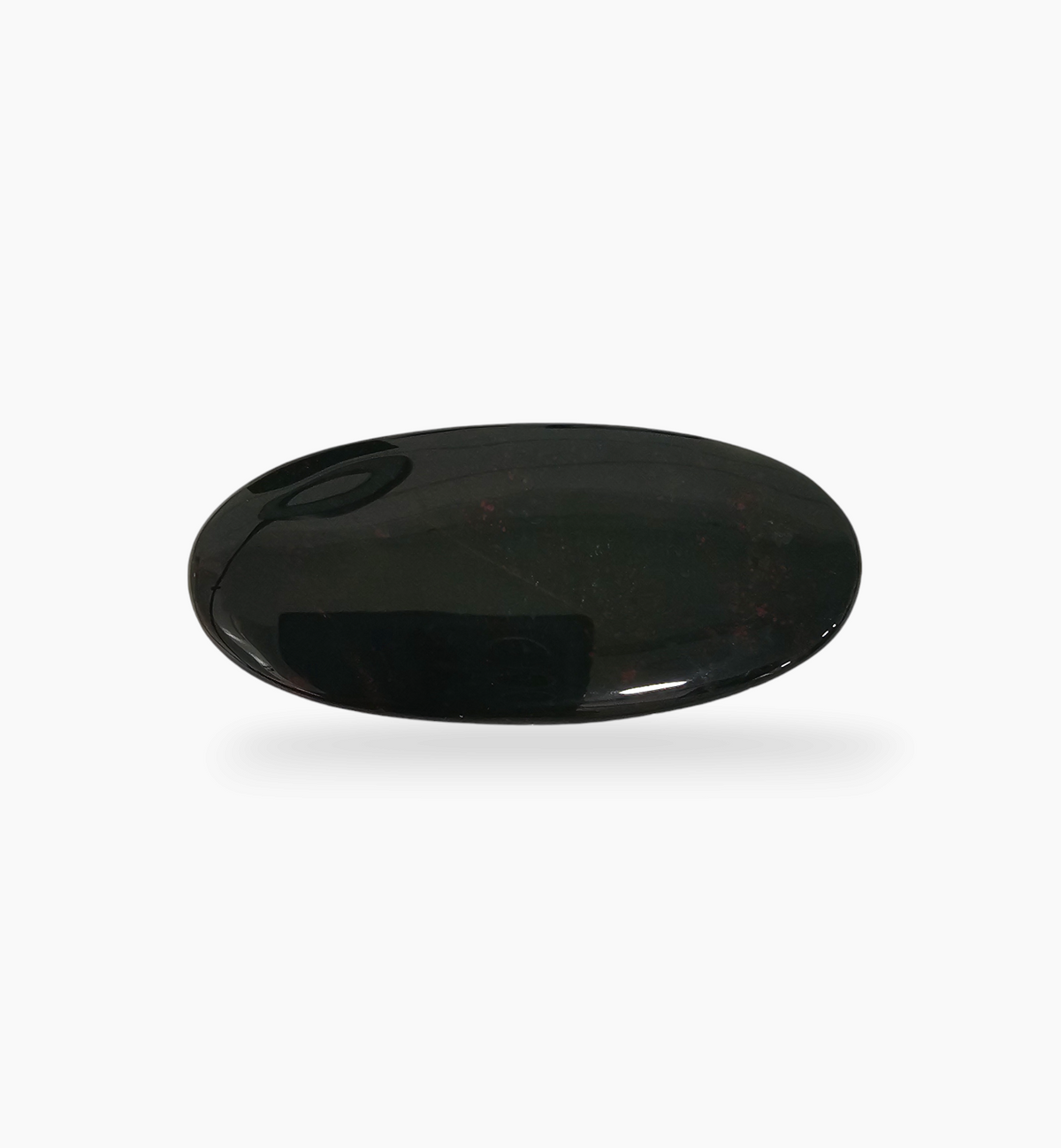 Natural Bloodstone 75.32 Carats Oval Cabochon Shape Size 40.7X20mm