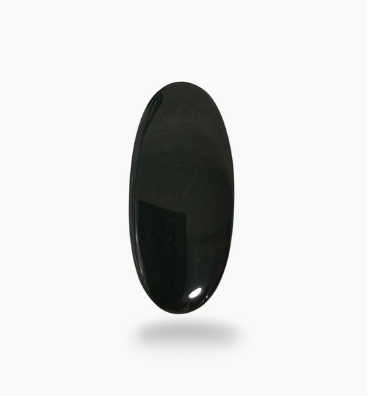 Natural Bloodstone 75.32 Carats Oval Cabochon Shape Size 40.7X20mm