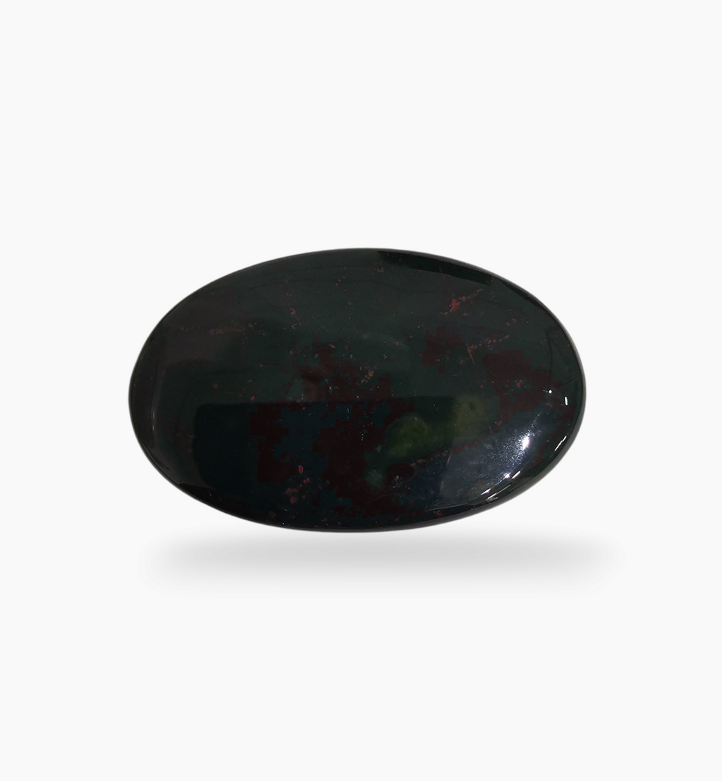 Natural Bloodstone 78.67 Carats Oval Cabochon Shape Size 50X30mm