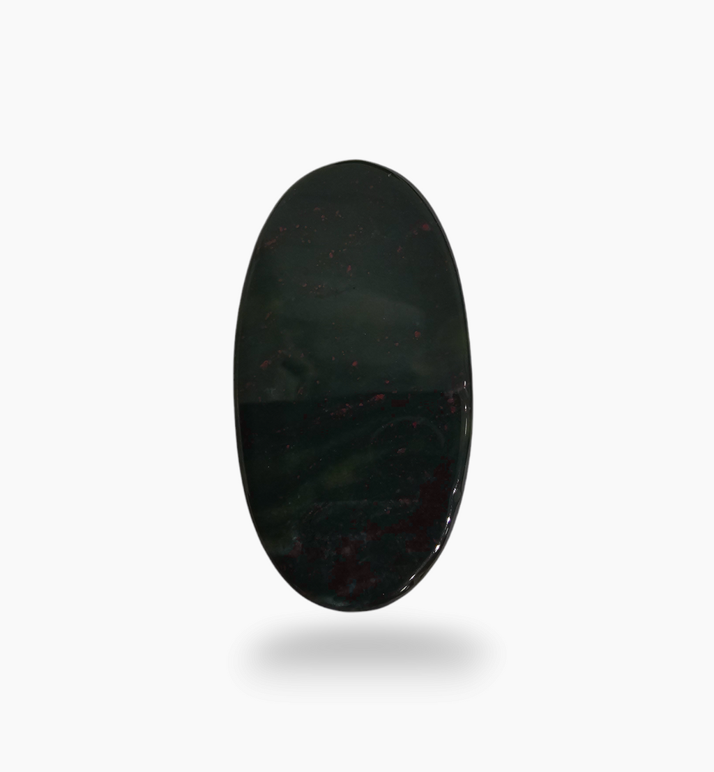 Natural Bloodstone 80.79 Carats Oval Cabochon Shape Size 50.4X30mm