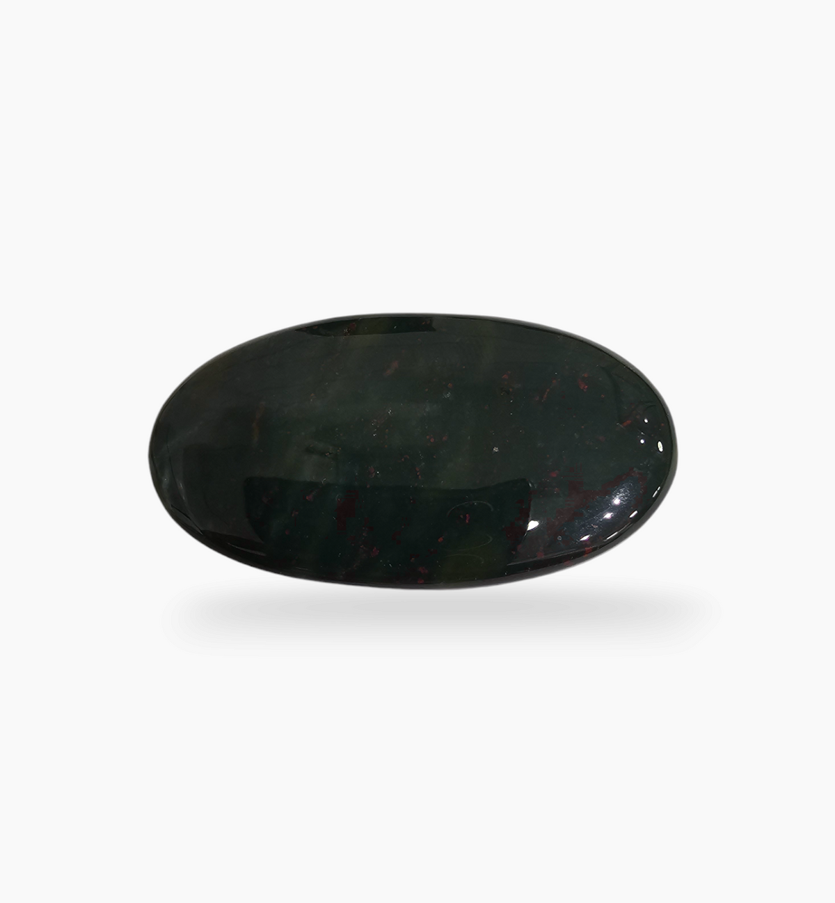 Natural Bloodstone 80.79 Carats Oval Cabochon Shape Size 50.4X30mm
