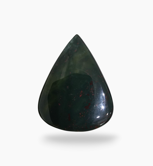 Natural Bloodstone 52.47 Carats Pear Cabochon Shape Size 40X30mm