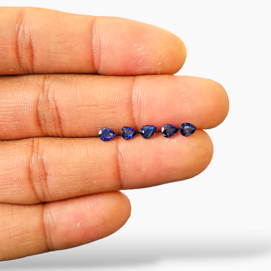 Blue Sapphire Pear Shape 5x4 mm from Africa for Sale