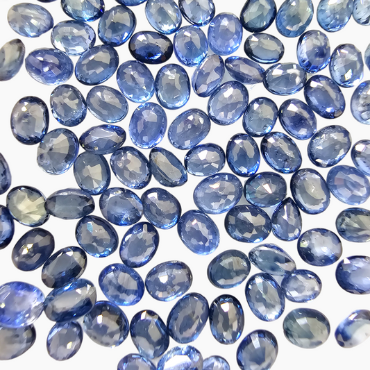 Blue Sapphire 6 by 4 MM Size with Oval Cut Shape for Sale