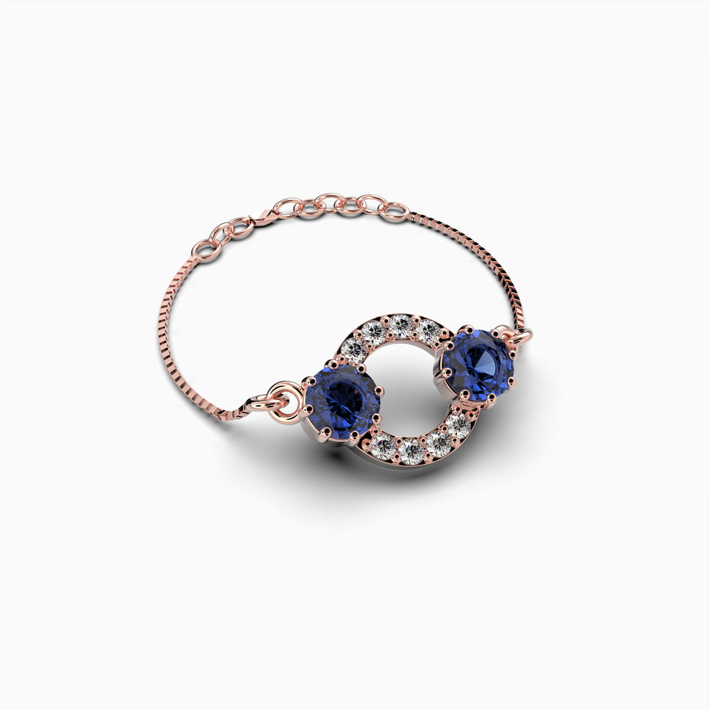 Blue Sapphire Bracelet - Stefaniya