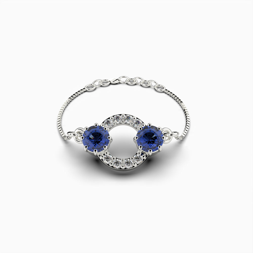 Blue Sapphire Bracelet - Stefaniya