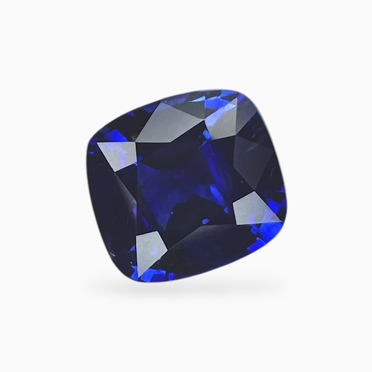 Natural Blue Sapphire Precious Stone Cushion Shape 2.28 Carats Size 7.80x7.10x4.47mm