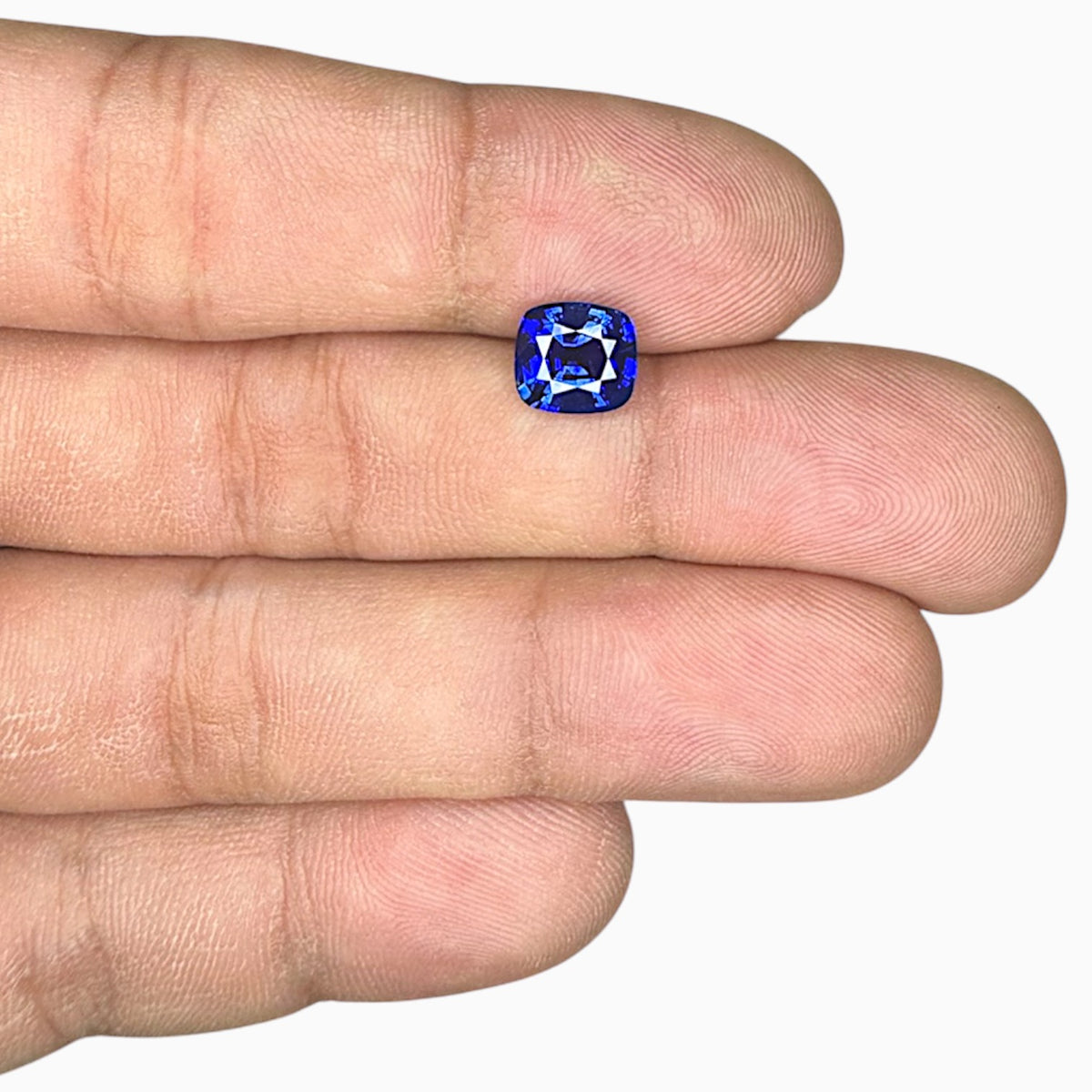 Natural Blue Sapphire Precious Stone Cushion Shape 2.28 Carats Size 7.80x7.10x4.47mm