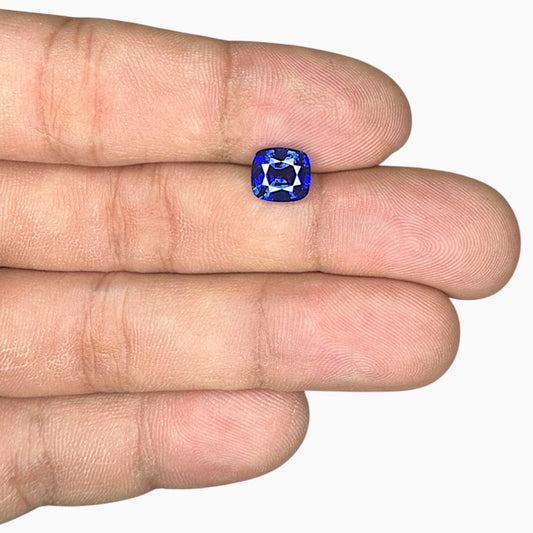 Natural Blue Sapphire Stone Cushion Shape 2.28 Carats Size 7.80x7.10x4.47mm