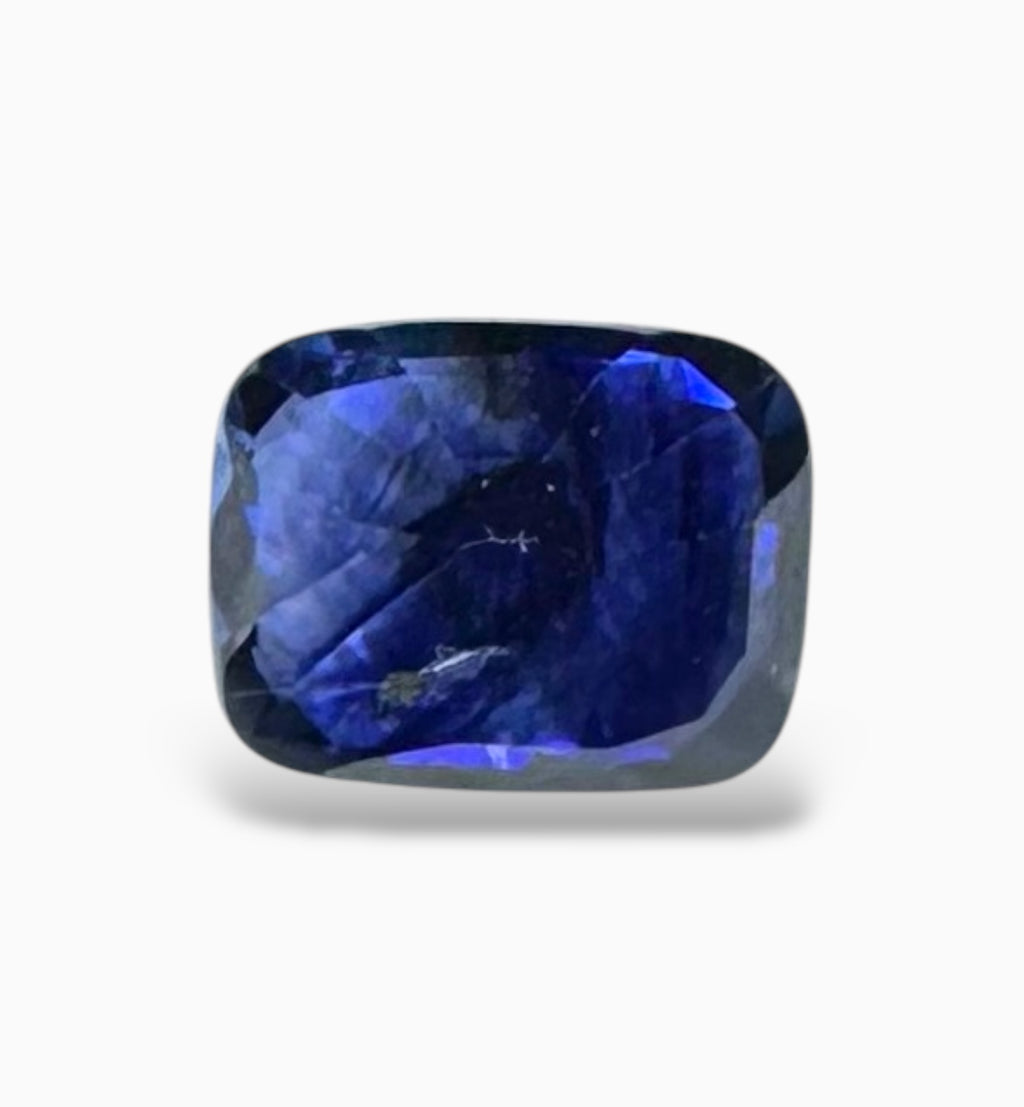 Blue Sapphire Cushion Cut Stone 1.10 Carats 6.3 X 4.9 mm