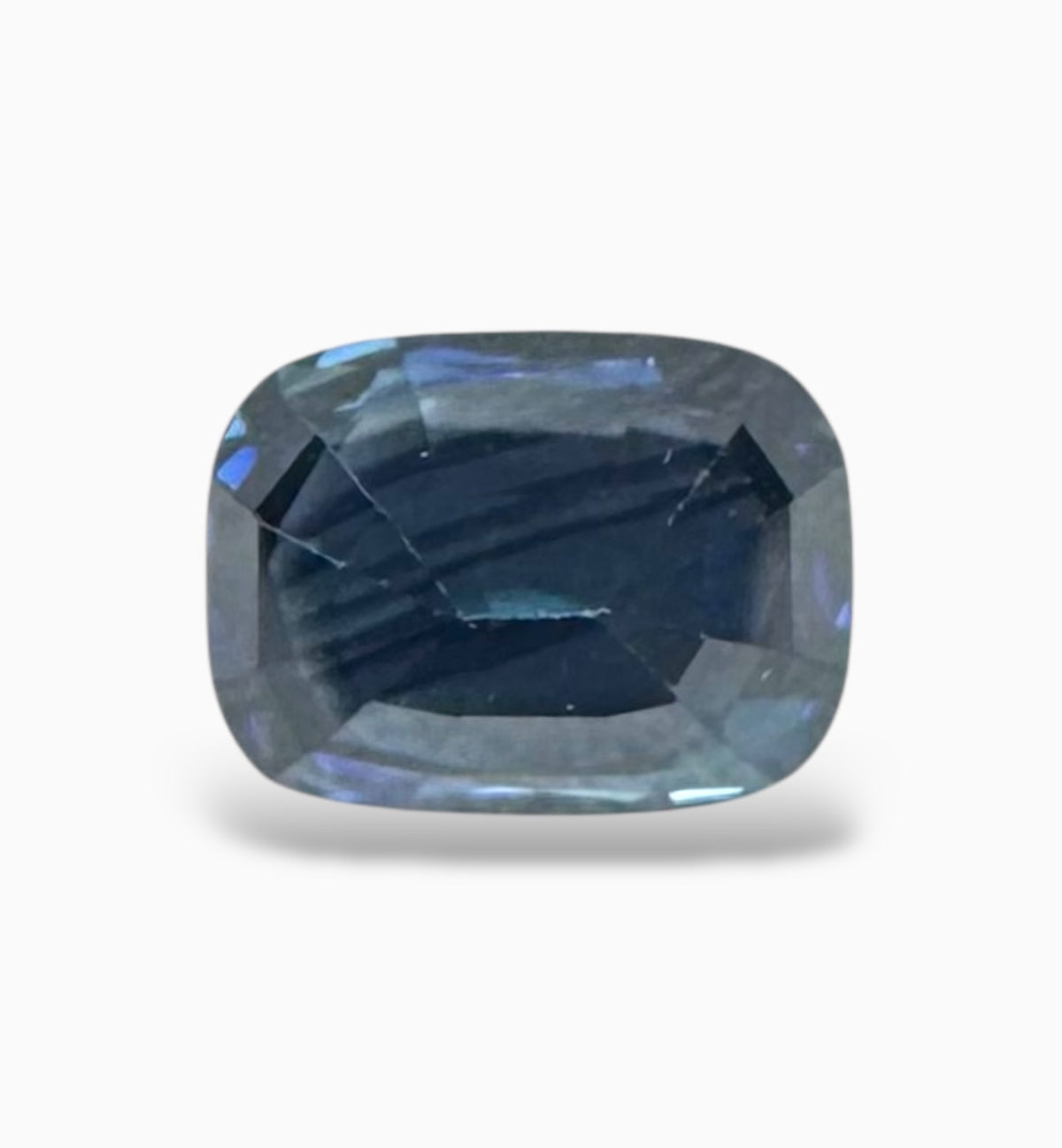 Blue Sapphire Cushion Cut Stone 1.34 Carats 7 X 5.2 mm