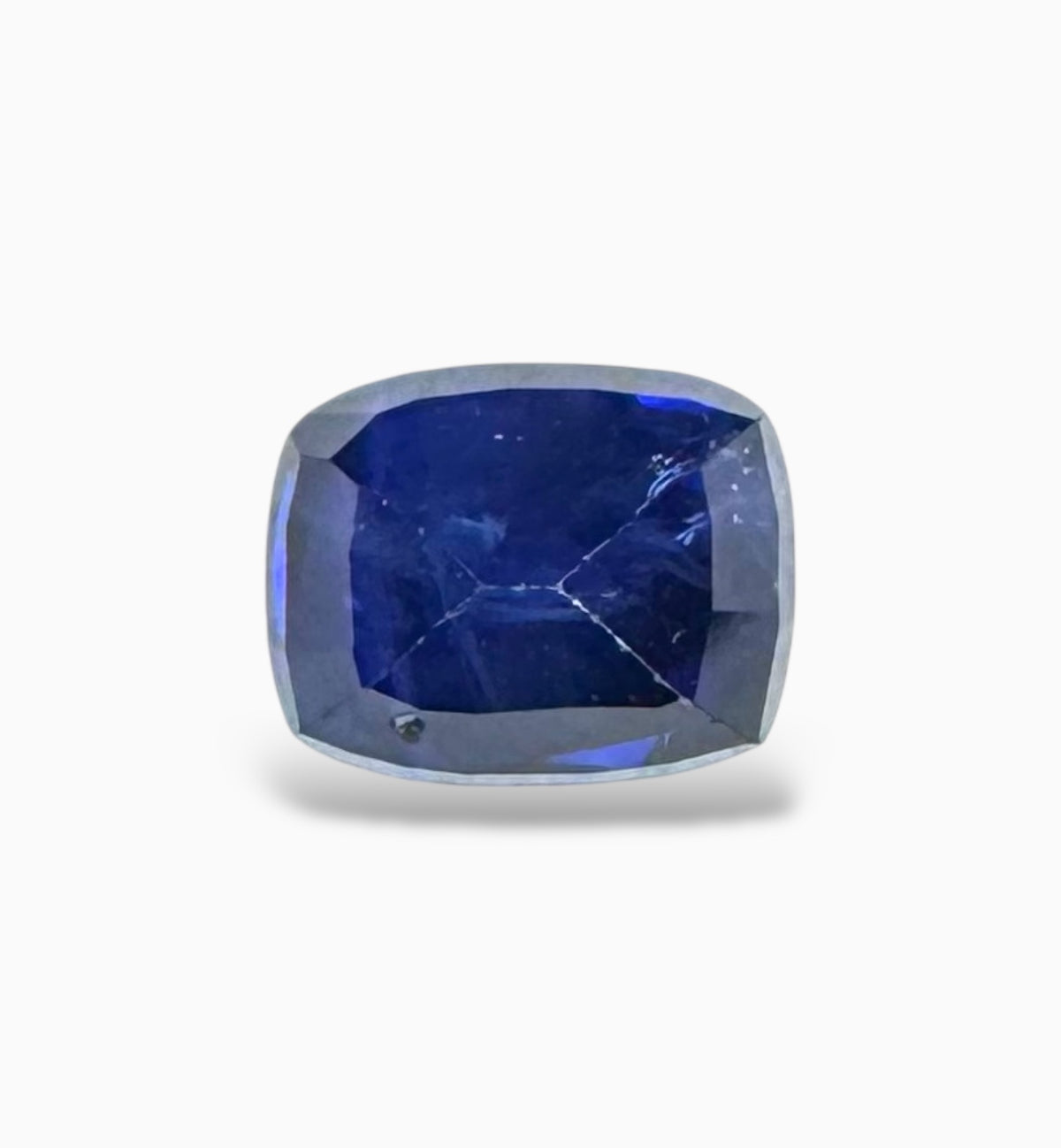 Blue Sapphire Cushion Cut Stone 1.52 Carats 6.5 X 5.2 mm