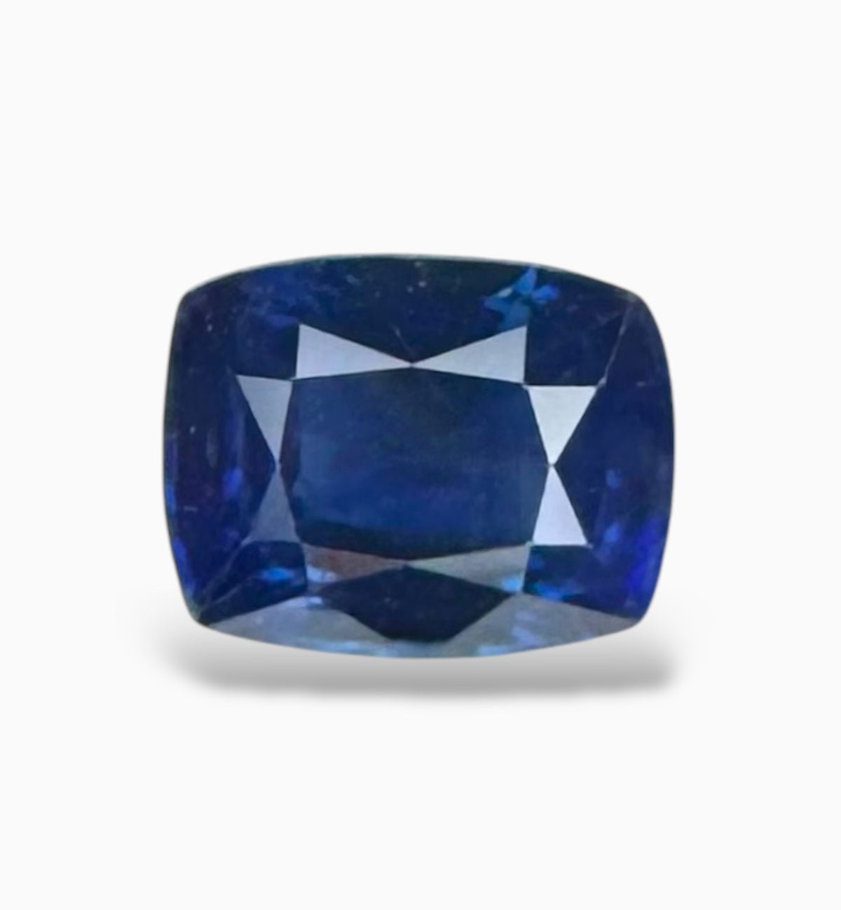 Blue Sapphire Cushion Cut Stone 1.66 Carats 7.1 X 5.5 mm