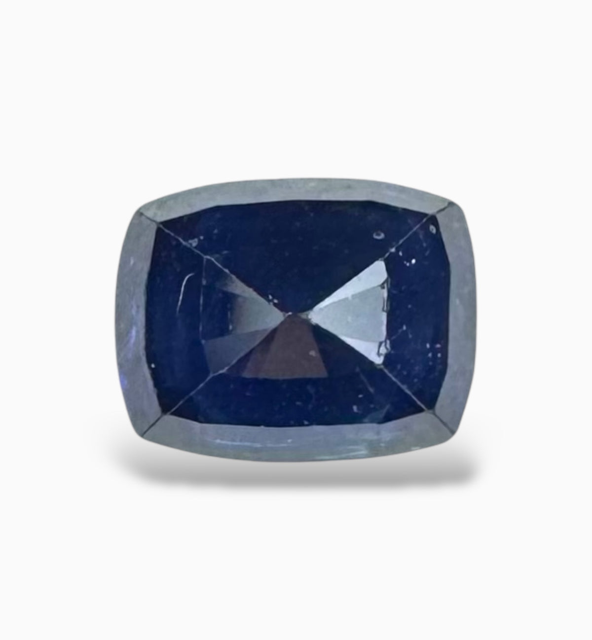 Blue Sapphire Cushion Cut Stone 1.66 Carats 7.1 X 5.5 mm