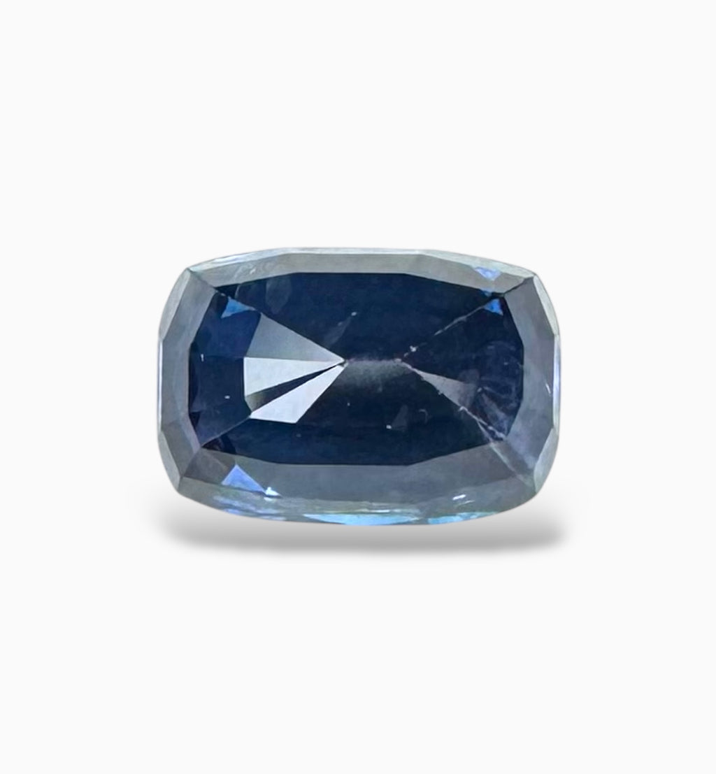 Blue Sapphire Cushion Cut Stone 1.69 Carats 7.2 X 4.9 mm