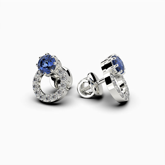 Blue Sapphire Earring - Noyabrina