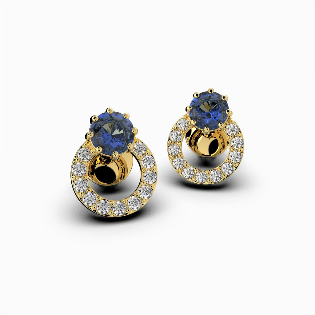 Blue Sapphire Earring - Noyabrina