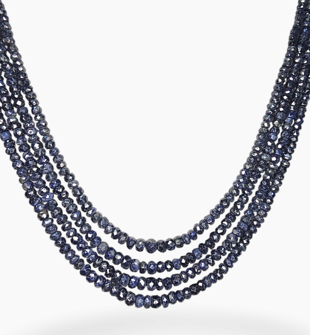 Blue Sapphire Gemstone Beads 285.65 Carats 2-5mm Round Shape