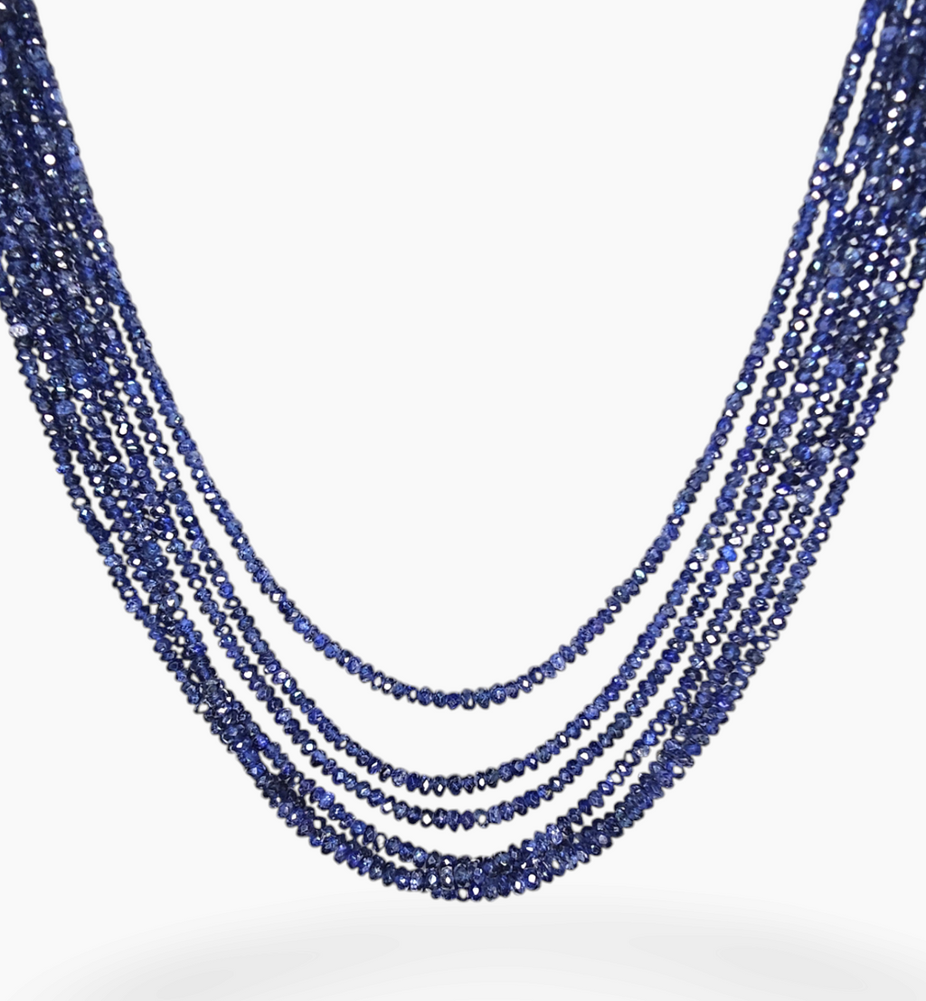 Blue Sapphire Gemstone Beads 330 Carats 2.5-5mm Round Shape