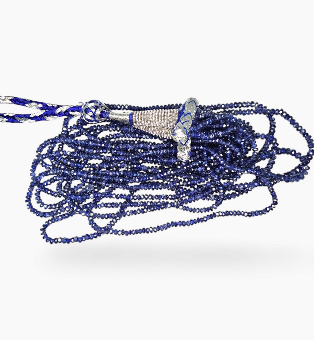Blue Sapphire Gemstone Beads 330 Carats 2.5-5mm Round Shape