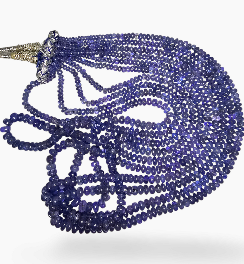 Blue Sapphire Gemstone Beads 456.76 Carats 2.5-6.5mm  Round Shape