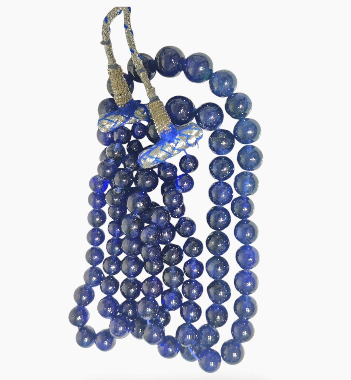 Blue Sapphire Gemstone Beads 741.62 Carats 7-12.5mm Round Shape