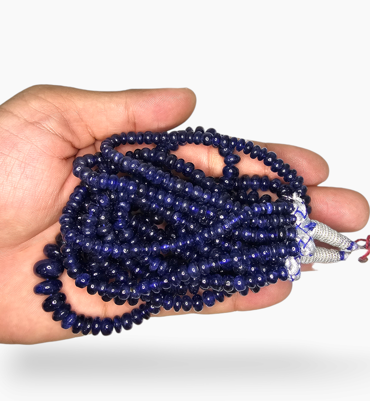 Blue Sapphire Gemstone Beads 993.40 Carats 7-12.5mm Round Shape