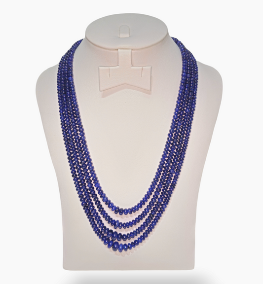 Blue Sapphire Gemstone Beads 993.40 Carats 7-12.5mm Round Shape