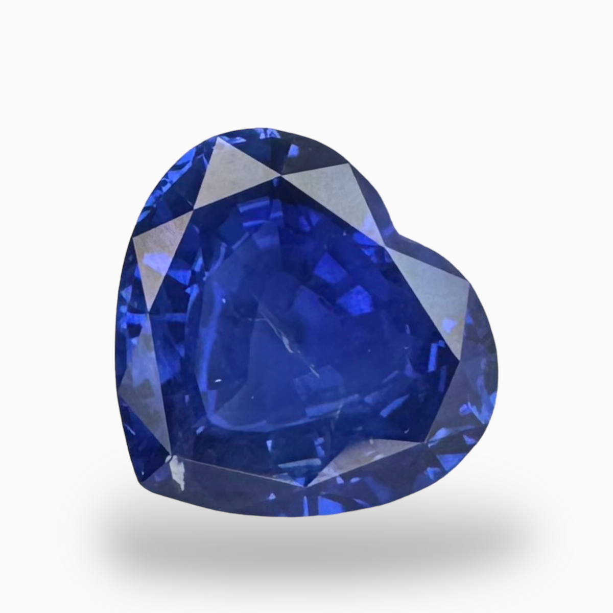 Natural Blue Sapphire Stone 3.12 Carats Heart Shape 8.41X9.20mm Certified
