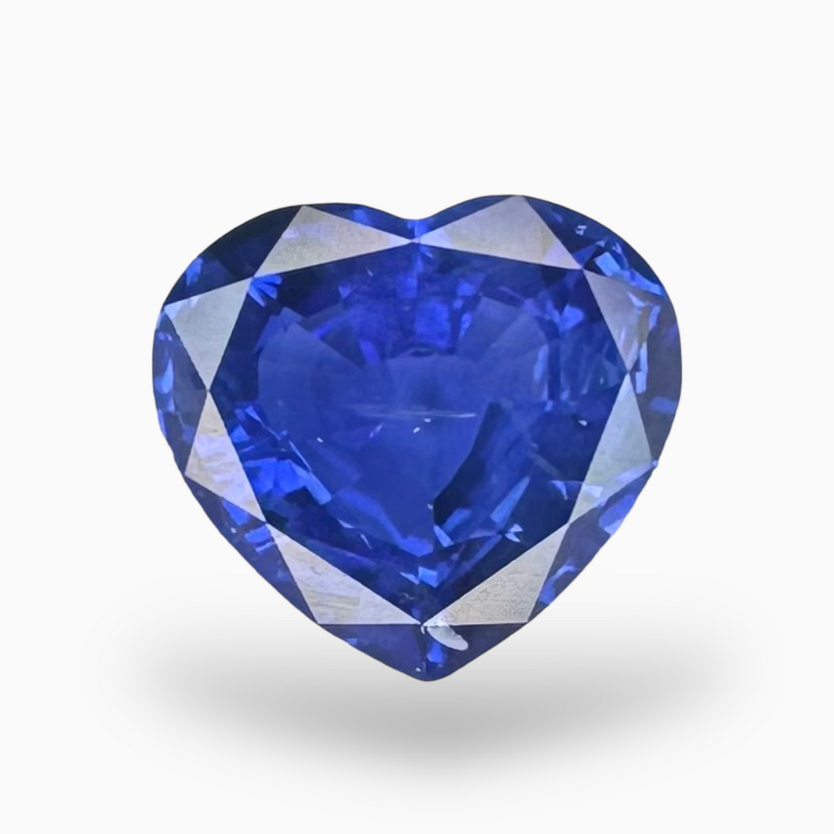Natural Blue Sapphire Stone 3.12 Carats Heart Shape 8.41X9.20mm Certified