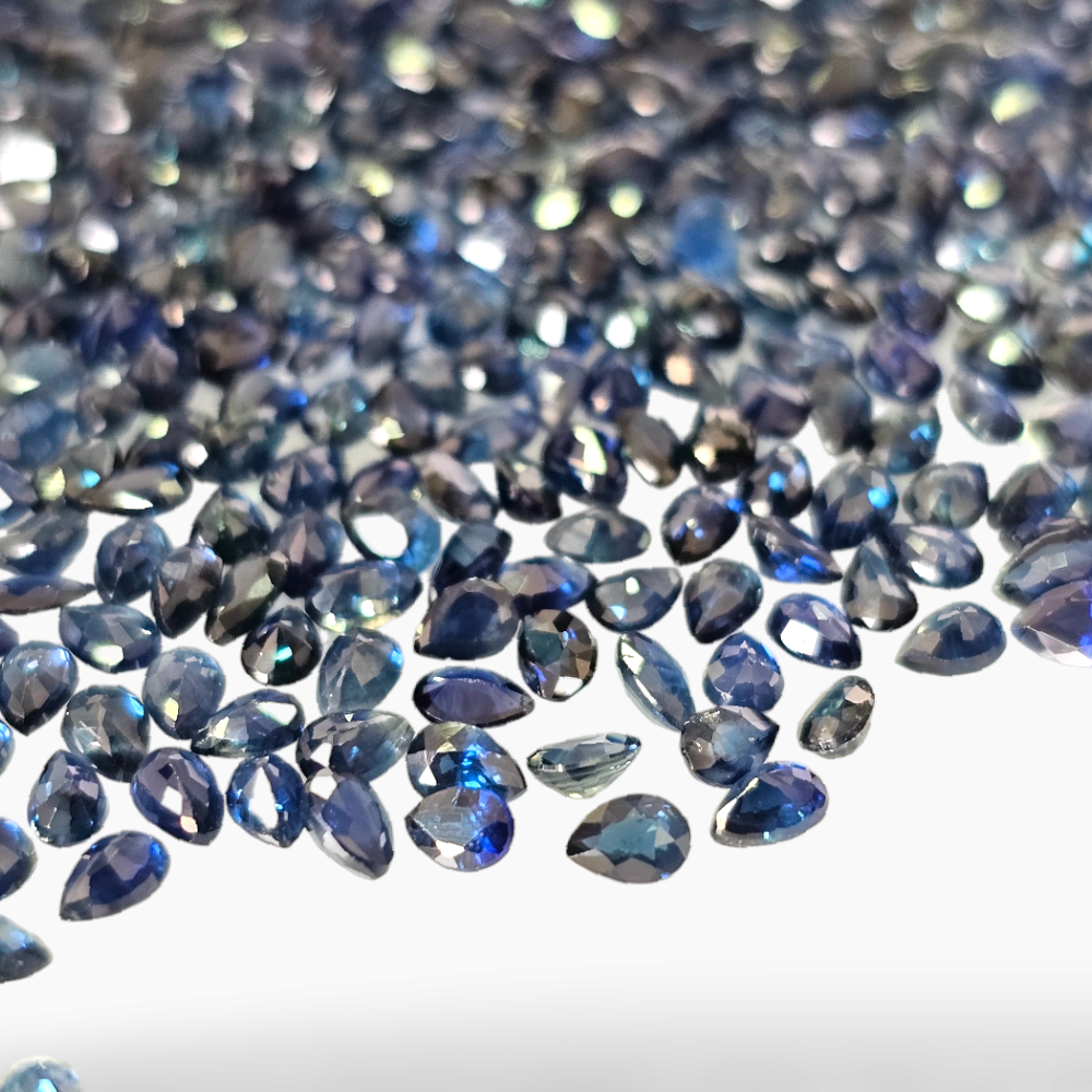 Blue Sapphire Pear Cut  3X2 mm Buy Online