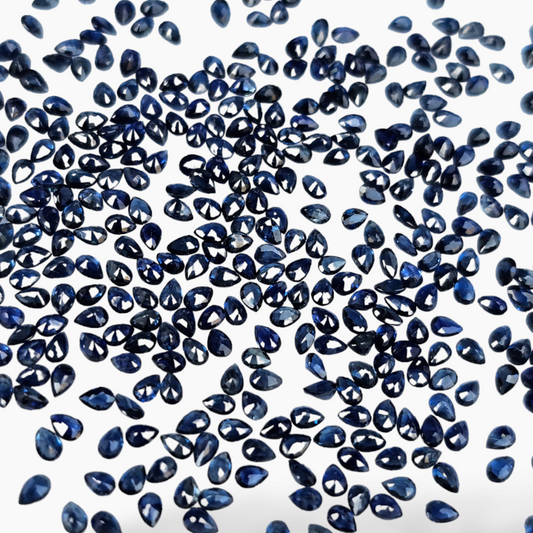 Blue Sapphire Lot in Pear Cut 3 by 2 MM in Blue Color