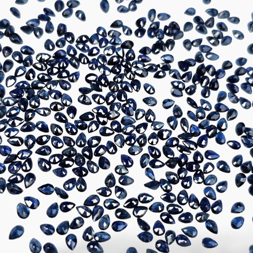 Blue Sapphire Pear Cut  3X2 mm Buy Online