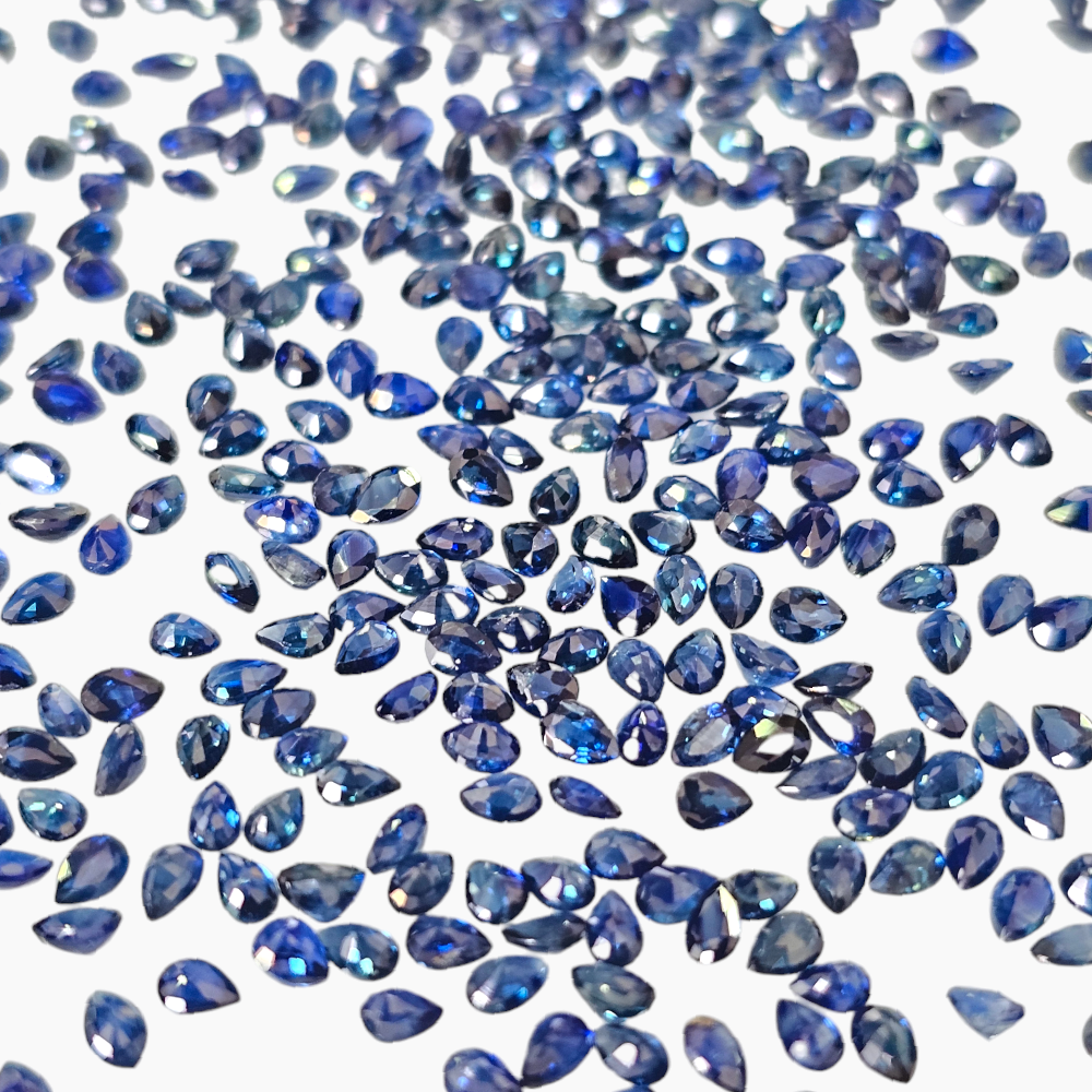 Blue Sapphire Pear Cut  3X2 mm Buy Online