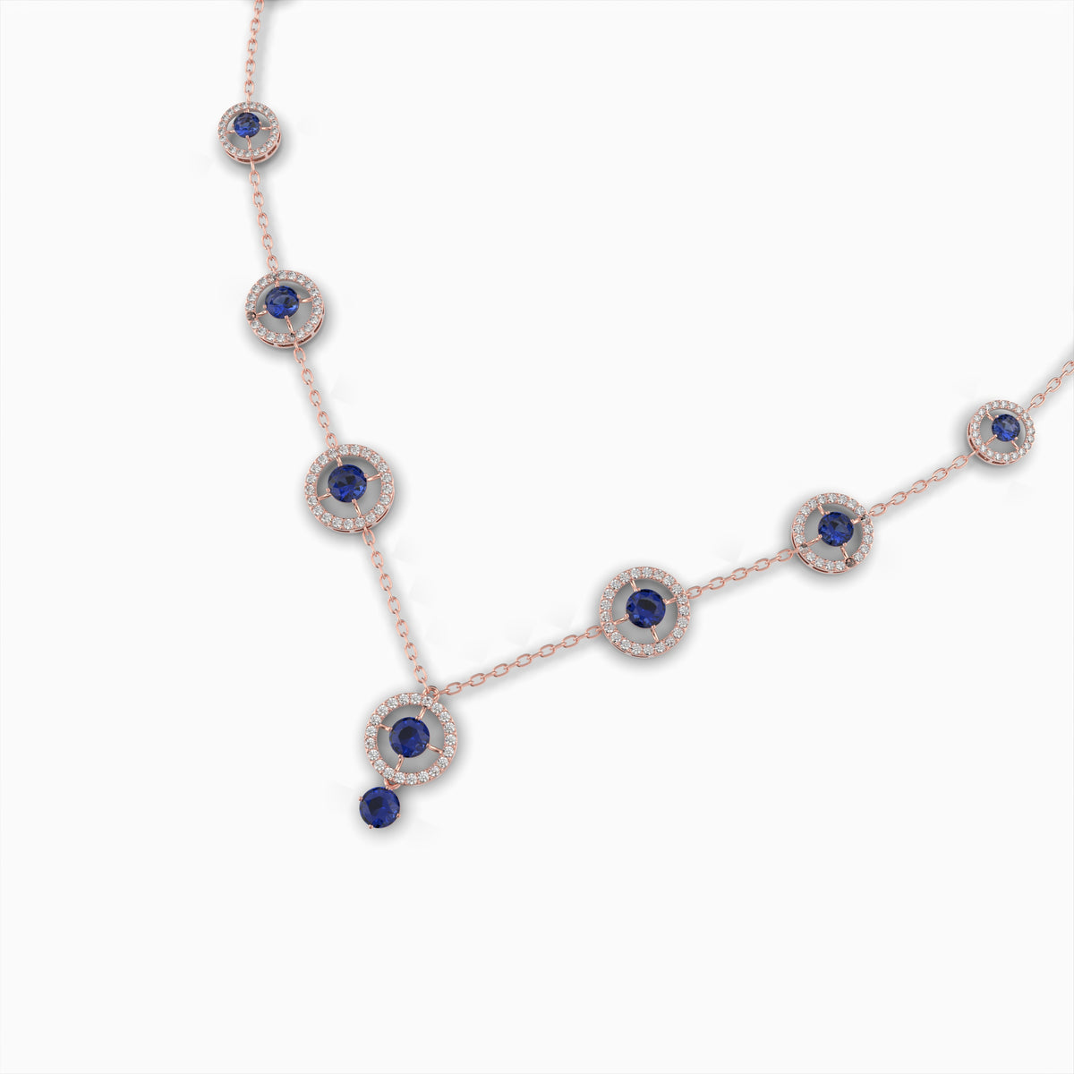 Blue Sapphire Necklace - Valeriya