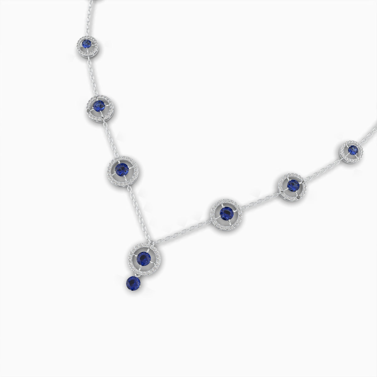 Blue Sapphire Necklace - Valeriya