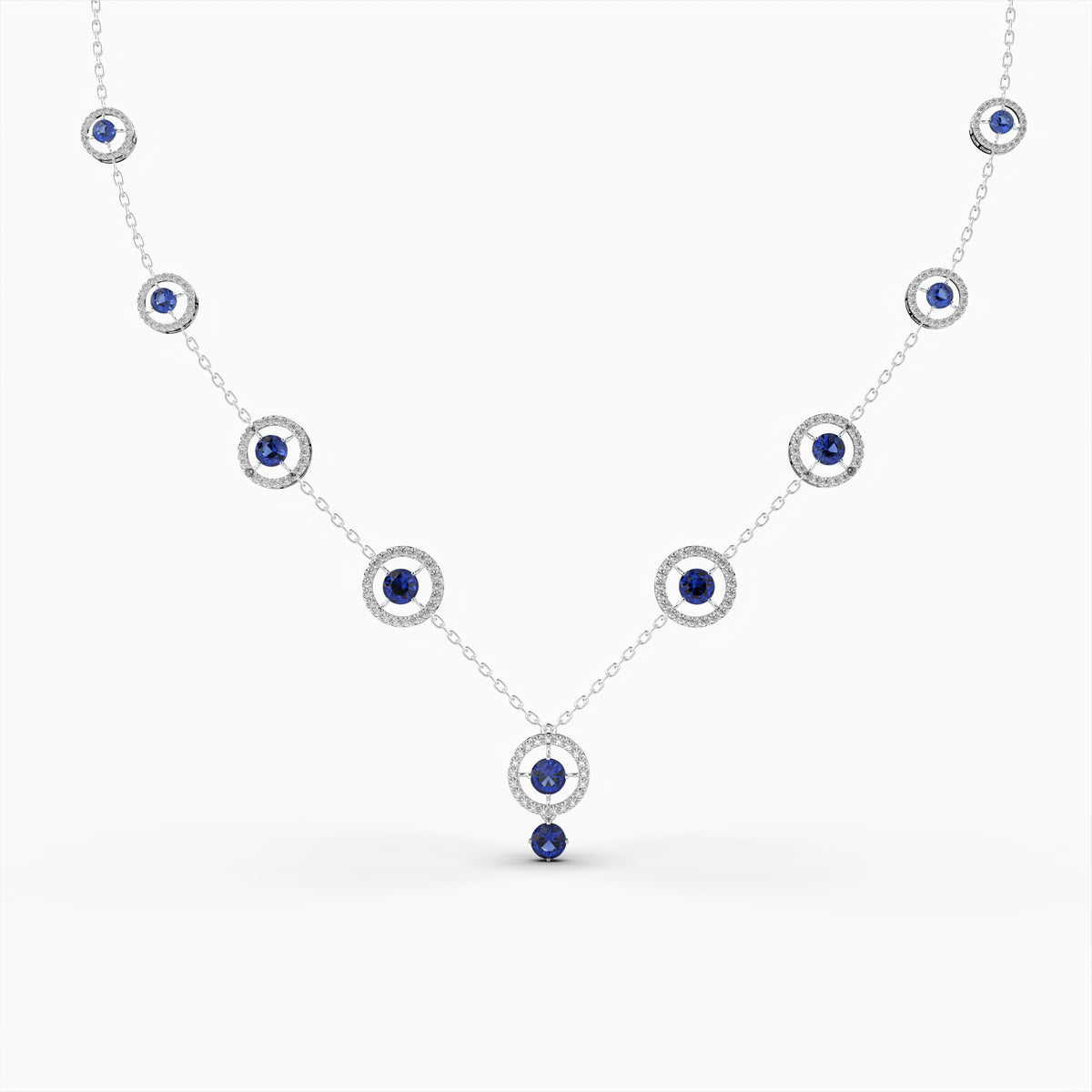 Blue Sapphire Necklace - Valeriya