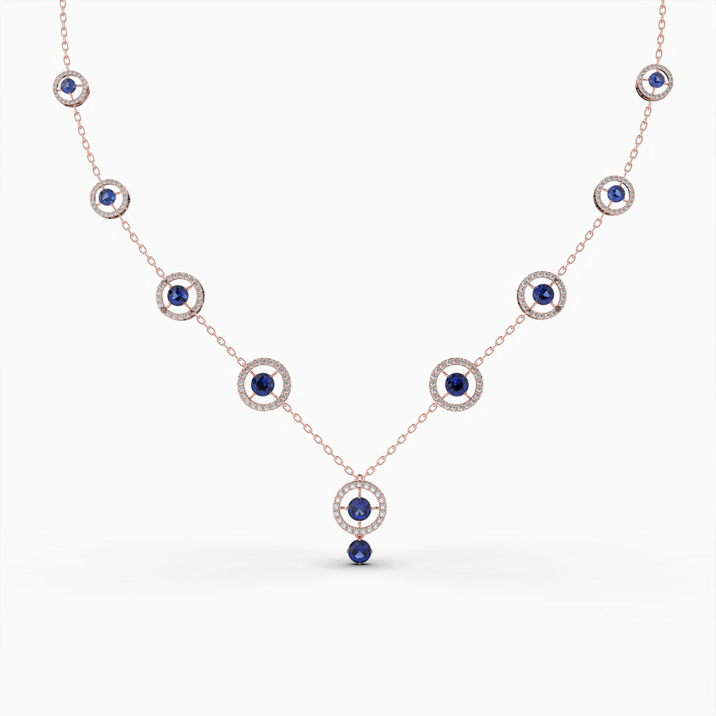 Blue Sapphire Necklace - Valeriya