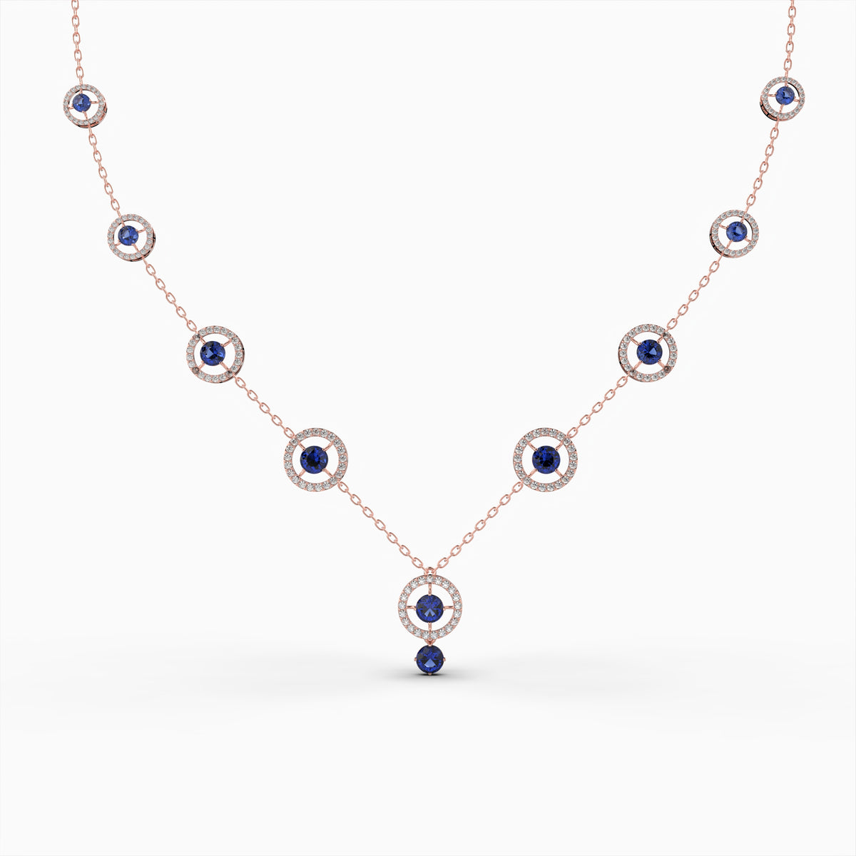 Blue Sapphire Necklace - Valeriya