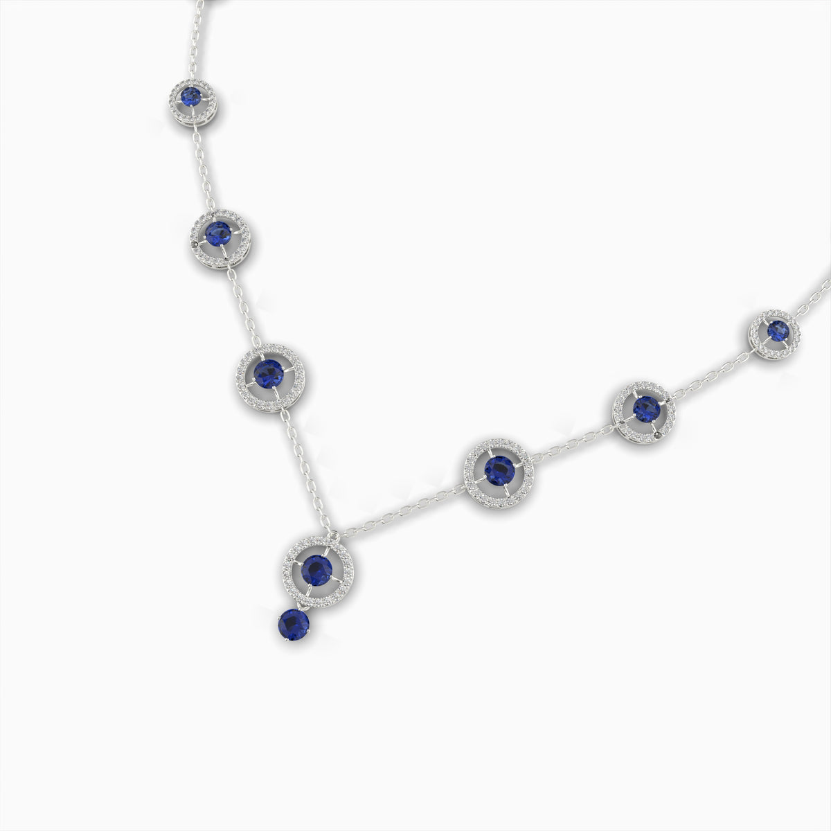 Blue Sapphire Necklace - Valeriya