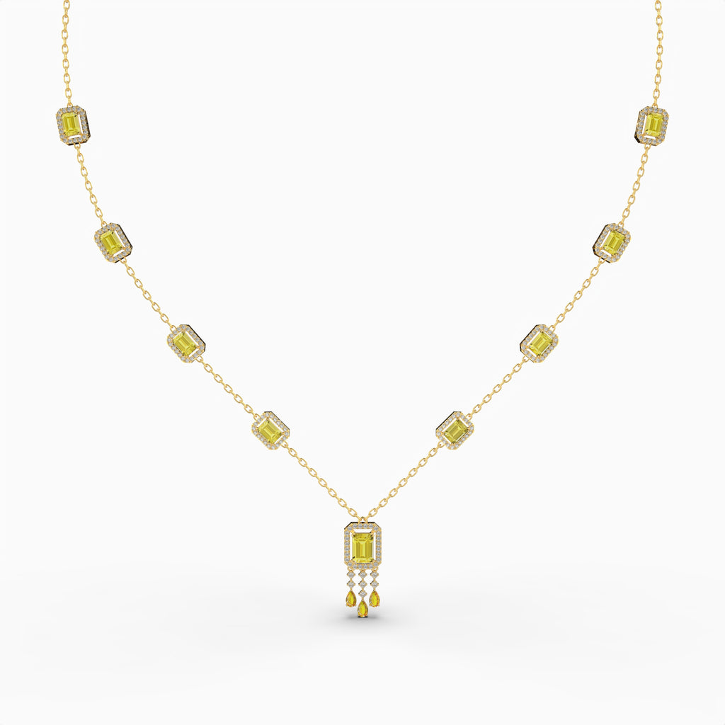 Natural Citrine Necklace - Ira