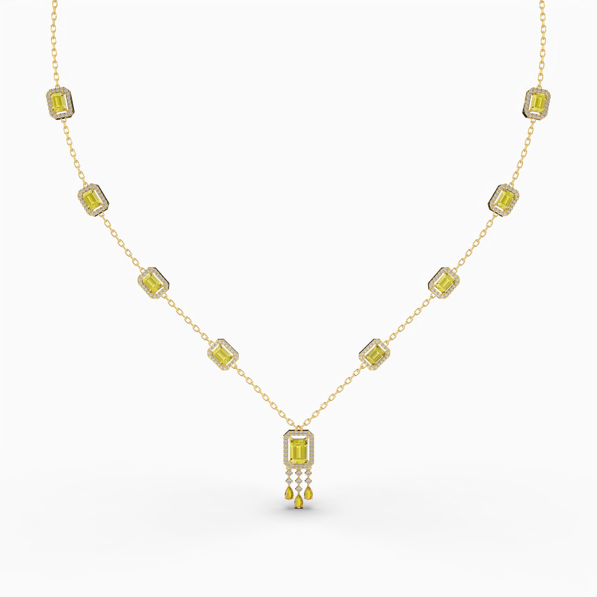 Natural Citrine Necklace - Ira