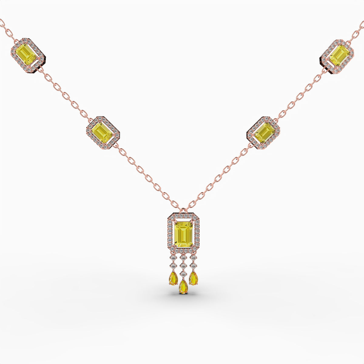 Natural Citrine Necklace - Ira