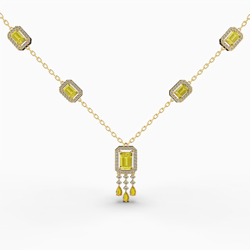 Natural Citrine Necklace - Ira
