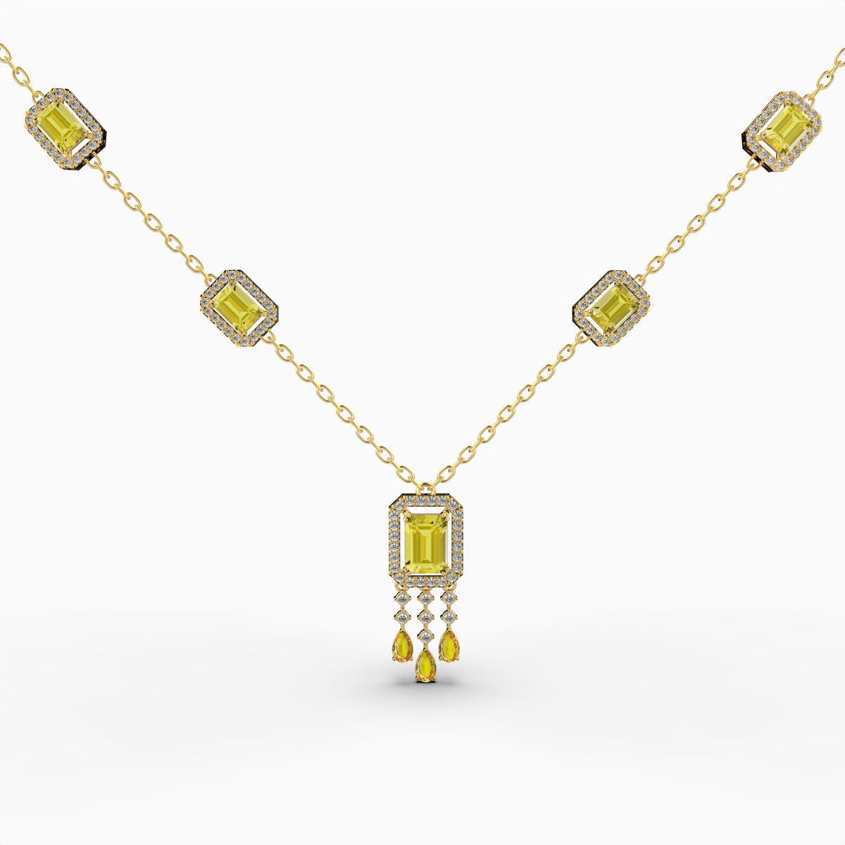 Natural Citrine Necklace - Ira