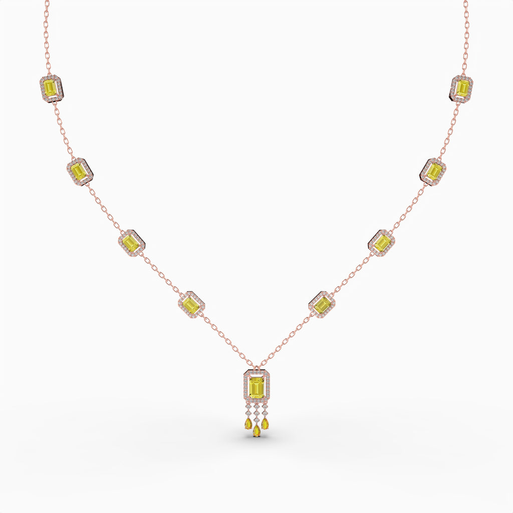 Natural Citrine Necklace - Ira