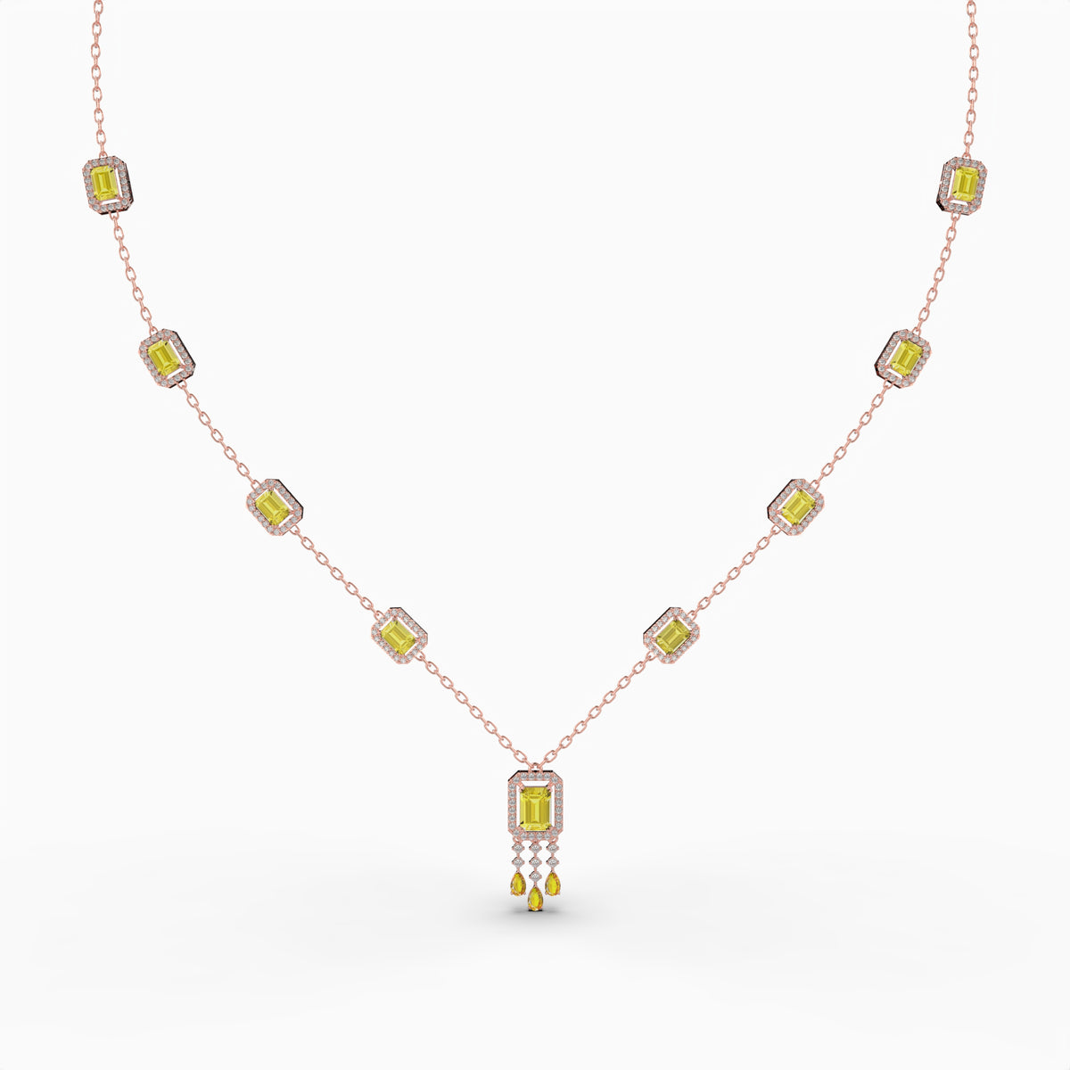 Natural Citrine Necklace - Ira