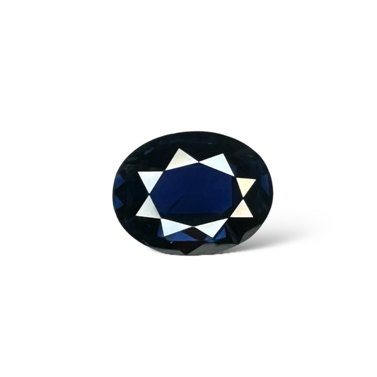 Blue Sapphire Oval 2.03 Carats 8.96 x 6.96 x 3.61 mm Dark Blue