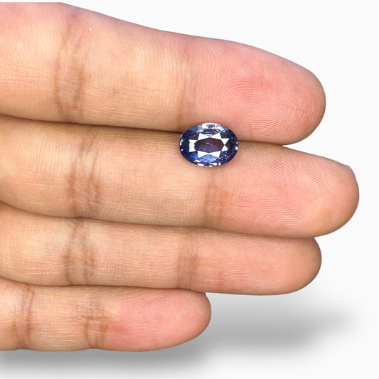 Blue Sapphire Oval Stone 3.04 Carats From Srilanka